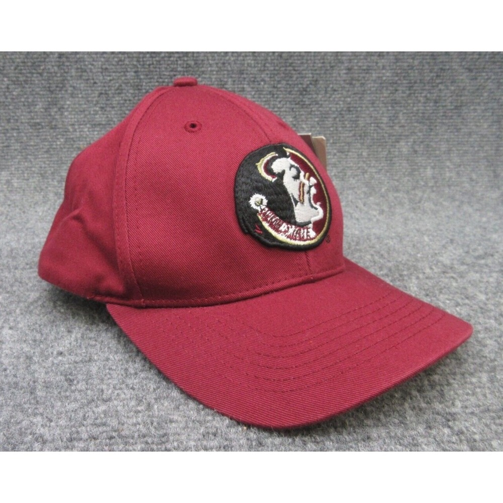 Russell Mens Hat Snapback NWT Garnet Florida State Seminoles Chief Osceola OSFA